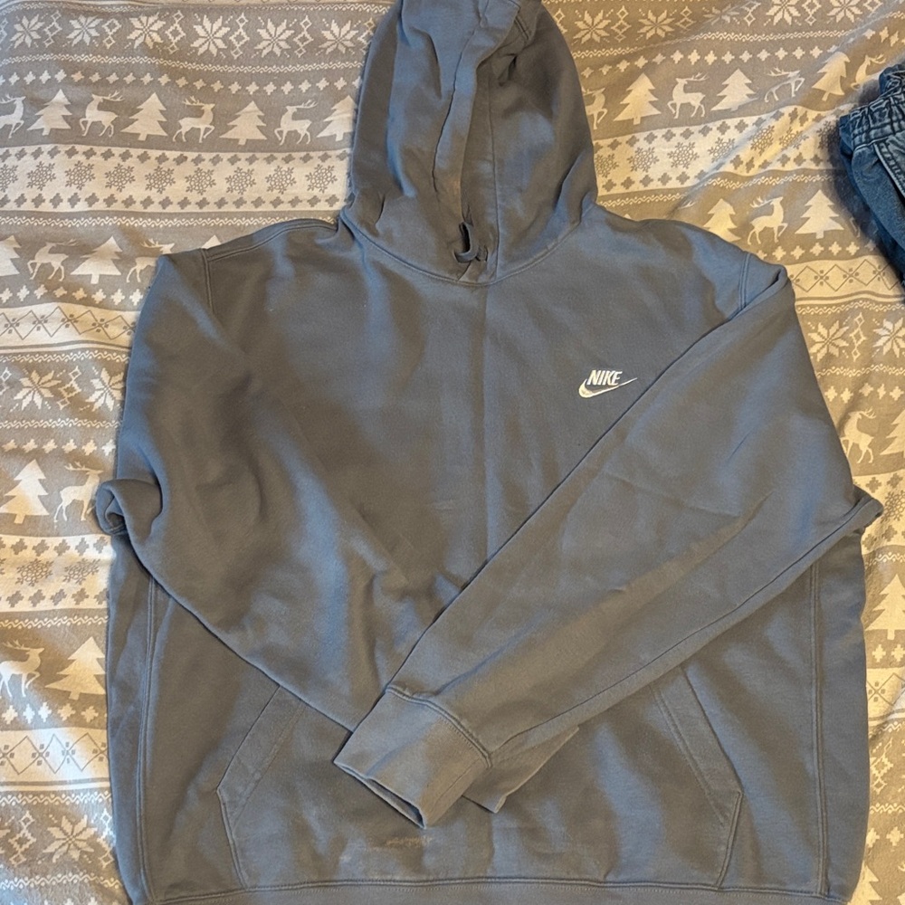 Nike blue grey Hoodie